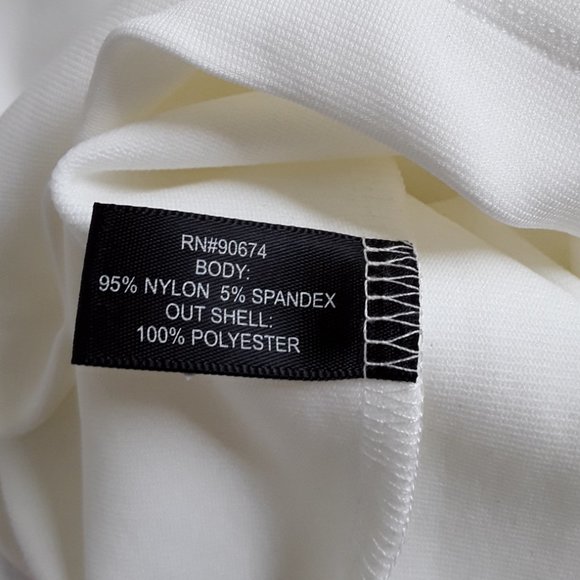 BOSTON PROPER Ivory Sleeveless Chiffon Overlay Dress - Picture 6 of 9